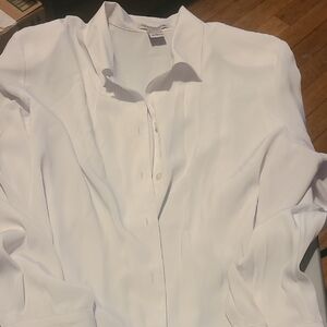 White Button-Up Blouse